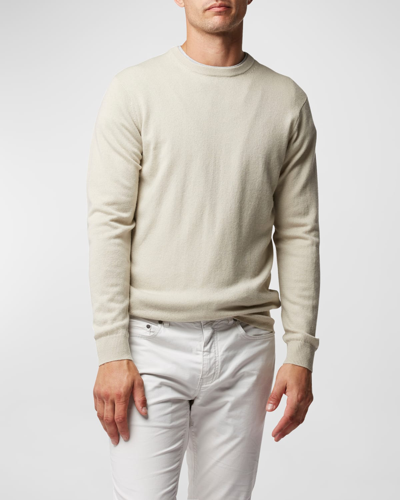 Rodd & Gunn Men's Queenstown Optim Wool-cashmere Jumper In Natural