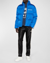 Moncler Genius 8 Moncler Palm Angels Rodman Short Down Jacket In Navy