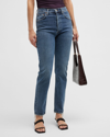 Agolde Riley Long High-rise Slim Straight Jeans In Cypher