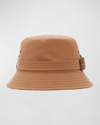BURBERRY BUCKLED REVERSIBLE CHECK COTTON BUCKET HAT