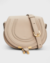 CHLOÉ MARCIE SMALL WHIPSTITCH SADDLE CROSSBODY BAG