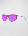 Givenchy Mirrored Metal Cat-eye Sunglasses In Shiny Fuschia