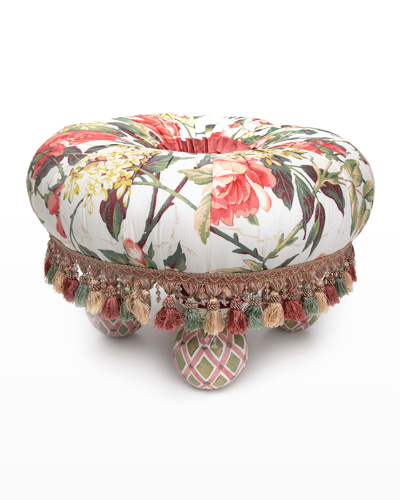 Mackenzie-childs Really Rosy Tuffet In Multi