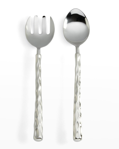 Michael Wainwright Truro Platinum Salad Servers In Grey