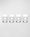 REED & BARTON HUDSON DOUBLE OLD FASHIONED, SET OF 4