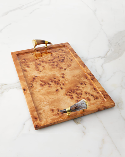 Ladorada Burl Veneer Tray