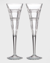 REED & BARTON HUDSON TOASTING FLUTE PAIR