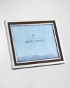 Georg Jensen Manhattan Leather And Stainless Steel Frame, 8" X 10"