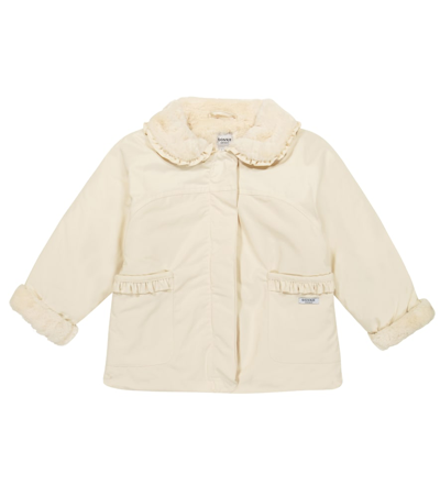 Donsje Kids' Yaar Faux-fur Lined Jacket In Champagne
