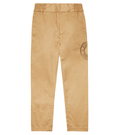 Burberry Kids' Cotton Twill Trousers In Archive Beige