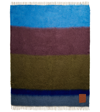 LOEWE ANAGRAM STRIPED WOOL-BLEND BLANKET