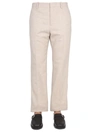 Off-white Slim Fit Pants In Brown