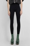 Rick Owens Black Knit Active Leggings In Black