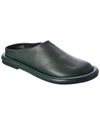 Jw Anderson Bumper Tube Leather Mule In Green