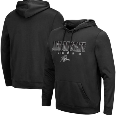 Colosseum Black Jackson State Tigers Blackout 3.0 Pullover Hoodie