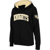 Colosseum Stadium Athletic Black Ucf Knights Arched Name Full-zip Hoodie In Black