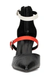 New York And Company Jaelynn Pointed Toe Pump In Black/ White