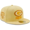 NEW ERA NEW ERA YELLOW GREEN BAY PACKERS 100 SEASONS THE PASTELS 59FIFTY FITTED HAT