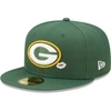 NEW ERA NEW ERA GREEN GREEN BAY PACKERS LIPS 59FIFTY FITTED HAT