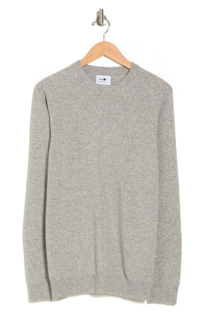 Nn07 Edward 6333 Lambswool Crewneck Sweater In Light Grey Melange