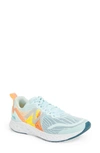 New Balance Fresh Foam Tempo Running Shoe In White/ Blue Chill