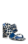New York And Company Gerri Open Toe Heeled Sandal In Blue