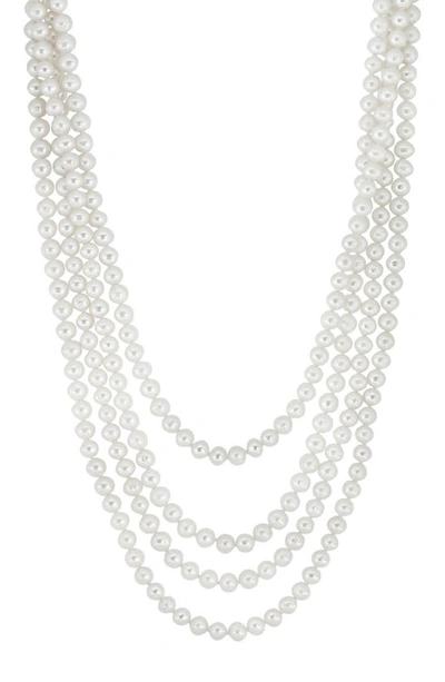 Effy 6-7mm Freshwater Pearl Long Strand Necklace In White