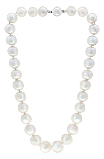 Effy Sterling Silver 12-13mm Freshwater Pearl Necklace In White