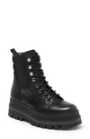 Marc Fisher Sashia Platform Combat Boot In Black/ Black
