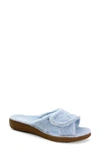 David Tate Cozy Slipper In Sky Blue Terry Cloth