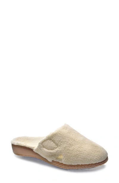 David Tate Cuddle Slipper In Bone Terry Cloth