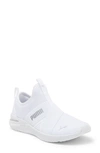 Puma Better Foam Prowl Slip-on Sneaker In White-metallic Silver