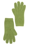 Portolano Solid Cashmere Gloves In Cedar Green