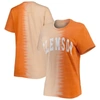 Gameday Couture Orange Clemson Tigers Find Your Groove Split-dye T-shirt In Orange