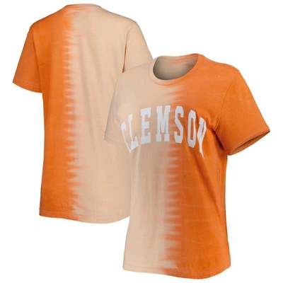 Gameday Couture Orange Clemson Tigers Find Your Groove Split-dye T-shirt