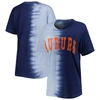 GAMEDAY COUTURE GAMEDAY COUTURE NAVY AUBURN TIGERS FIND YOUR GROOVE SPLIT-DYE T-SHIRT