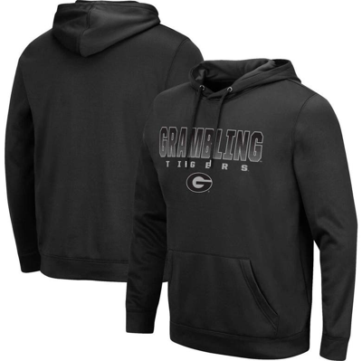 Colosseum Black Grambling Tigers Blackout 3.0 Pullover Hoodie