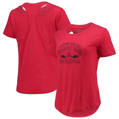 Boxercraft Red Lehigh Valley Ironpigs Cut It Out T-shirt