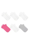 K. Bell Socks 6-pack Assorted No-show Socks In White Black Pink