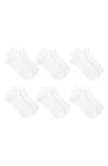 K. Bell Socks 6-pack Assorted No-show Socks In White