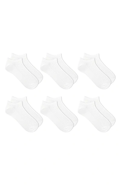 K. Bell Socks 6-pack Assorted No-show Socks In White