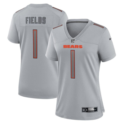 Nike Justin Fields Gray Chicago Bears Atmosphere Fashion Game Jersey