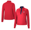 Colosseum Red Fresno State Bulldogs Kipling Raglan Quarter-snap Top In Red