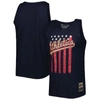 MITCHELL & NESS MITCHELL & NESS NAVY OAKLAND ATHLETICS COOPERSTOWN COLLECTION STARS AND STRIPES TANK TOP