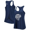 Boxercraft Navy Jacksonville Jumbo Shrimp Charm Scoop Neck Racerback Tank Top In Navy