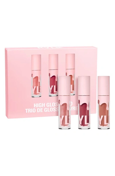 Kylie Cosmetics Evergreen High Gloss Set In Mauve