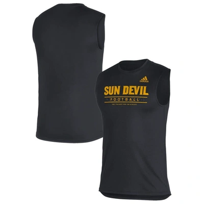 Adidas Originals Adidas Black Arizona State Sun Devils Sideline Football Locker Creator Aeroready Sleeveless T-shirt