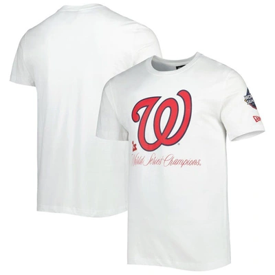New Era White Washington Nationals Historical Championship T-shirt