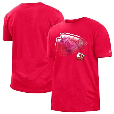 New Era Red Kansas City Chiefs 2022 Sideline Ink Dye T-shirt
