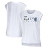 Wear By Erin Andrews White Seattle Kraken Greetings From Muscle T-shirt In White